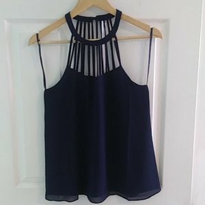 Naked Zebra Tank w/ neck detail